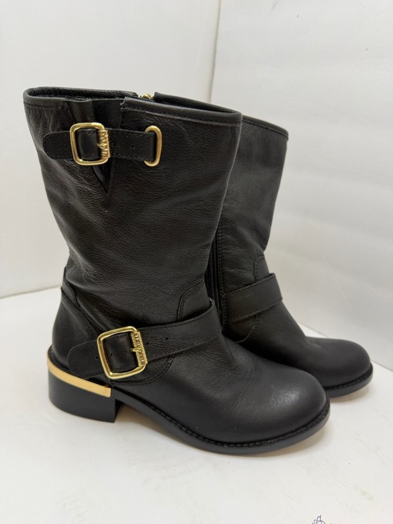 Vince Camuto Shoes - Vince Camino Black Leather Mid-Calf Women's Boots size 5.5